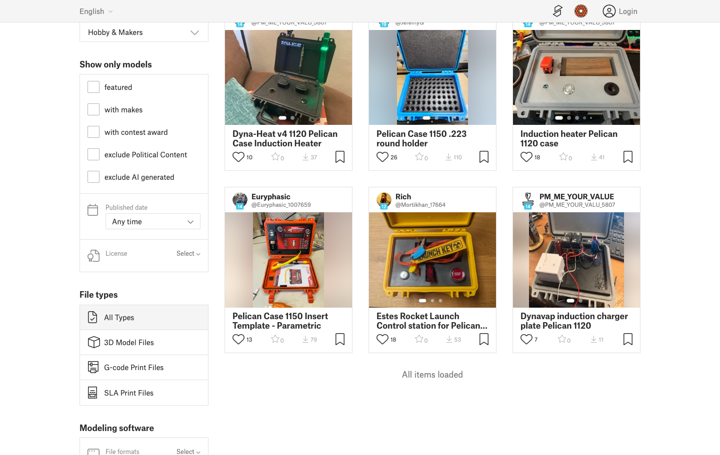 Printables search results for Pelican 1170 print models